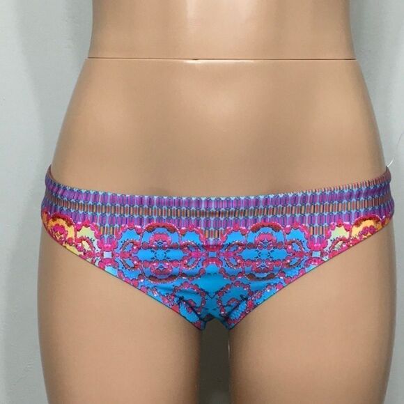Nanette Lepore blue and pink bikini bottoms. NWT - Picture 3 of 6
